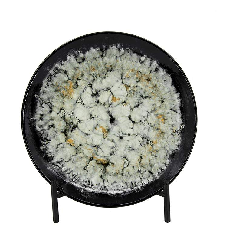 Image 1 Zuri Black & White Charger Plate