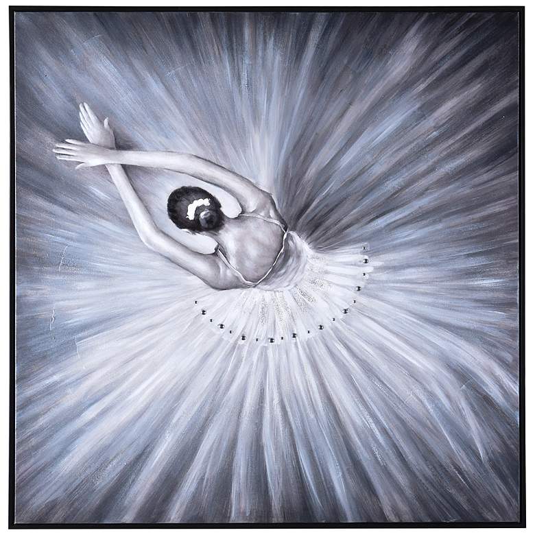 Image 1 Zuri Lead Dancer I 40" Square Framed Canvas Wall Art