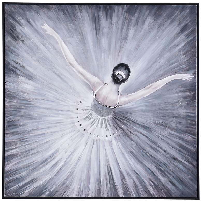 Image 1 Zuri Lead Dancer II 40" Square Framed Canvas Wall Art