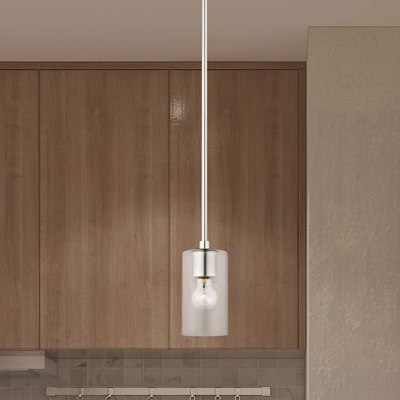 Image 1 Zurich 1 Light Brushed Nickel Pendant