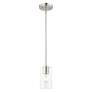 4_Zurich 1 Light Brushed Nickel Pendant more views