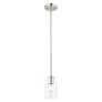 5_Zurich 1 Light Brushed Nickel Pendant more views