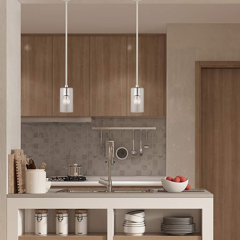 Image 6 Zurich 1 Light Brushed Nickel Pendant more views