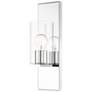 Zurich 15" High Polished Chrome Metal Wall Sconce