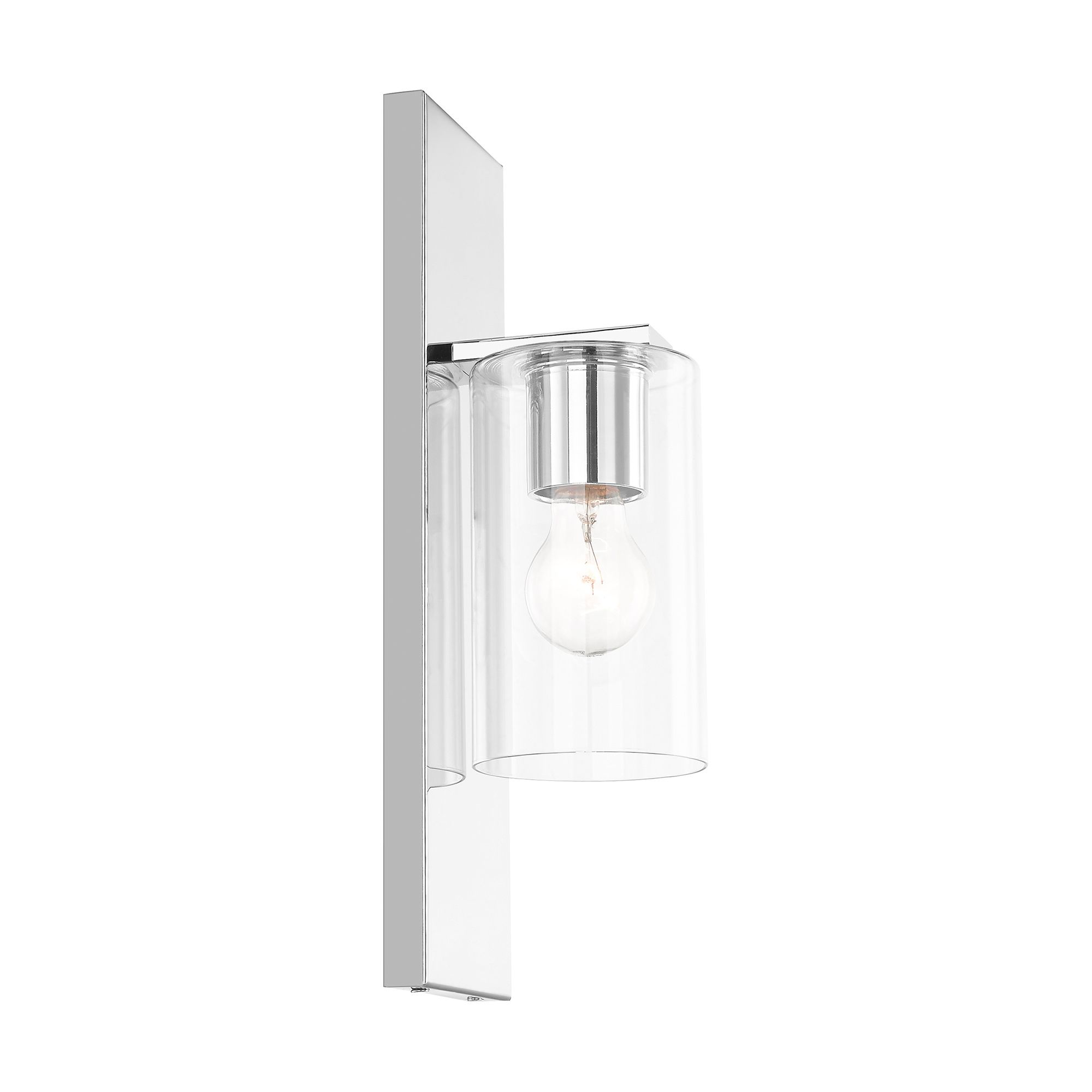Zurich 15" High Polished Chrome Metal Wall Sconce