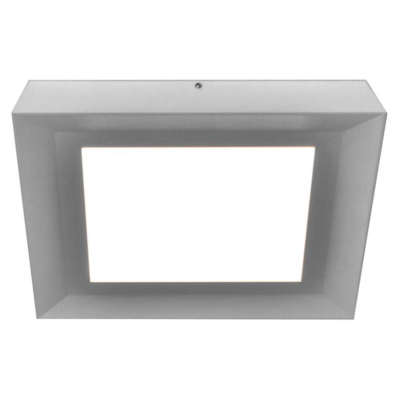 Image 1 Zurich 15 inch Square Satin Nickel LED Ceiling Light