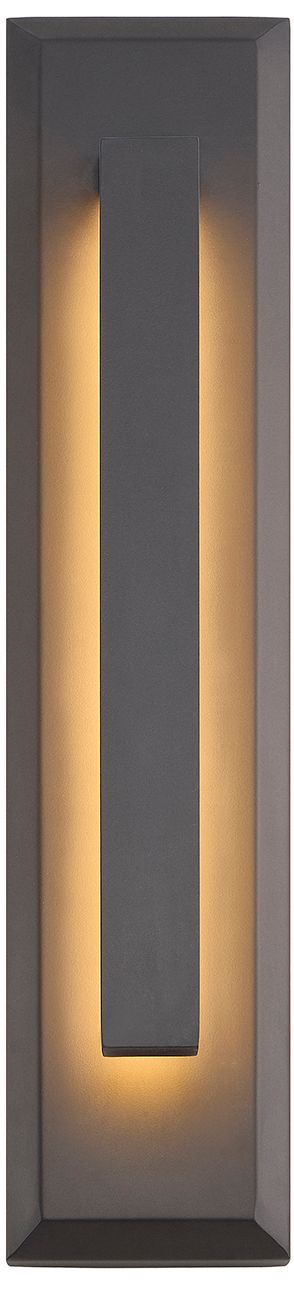 Thumbnail1 of Zurich 21" High Matte Black LED Outdoor Wall Sconce