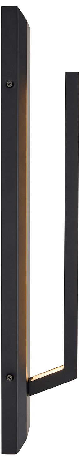 Zurich 21" High Matte Black LED Outdoor Wall Sconce