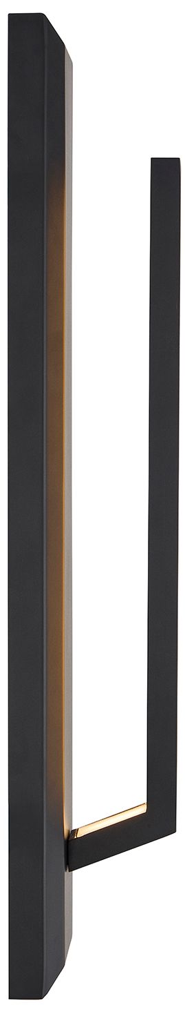 Zurich 21" High Matte Black LED Outdoor Wall Sconce