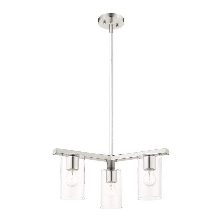 Image 6 Zurich 3 Light Brushed Nickel Chandelier more views