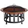 Zurich 30" Round Steel Bowl Outdoor Fire Pit