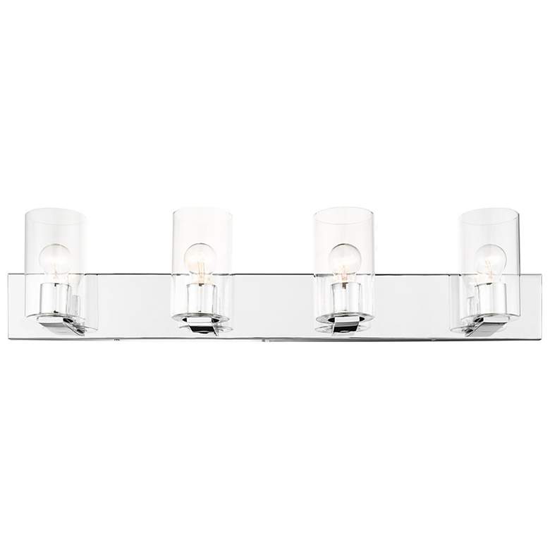Image 6 Zurich 35 1/2"W Polished Chrome 4-Light Vanity Bath Light more views