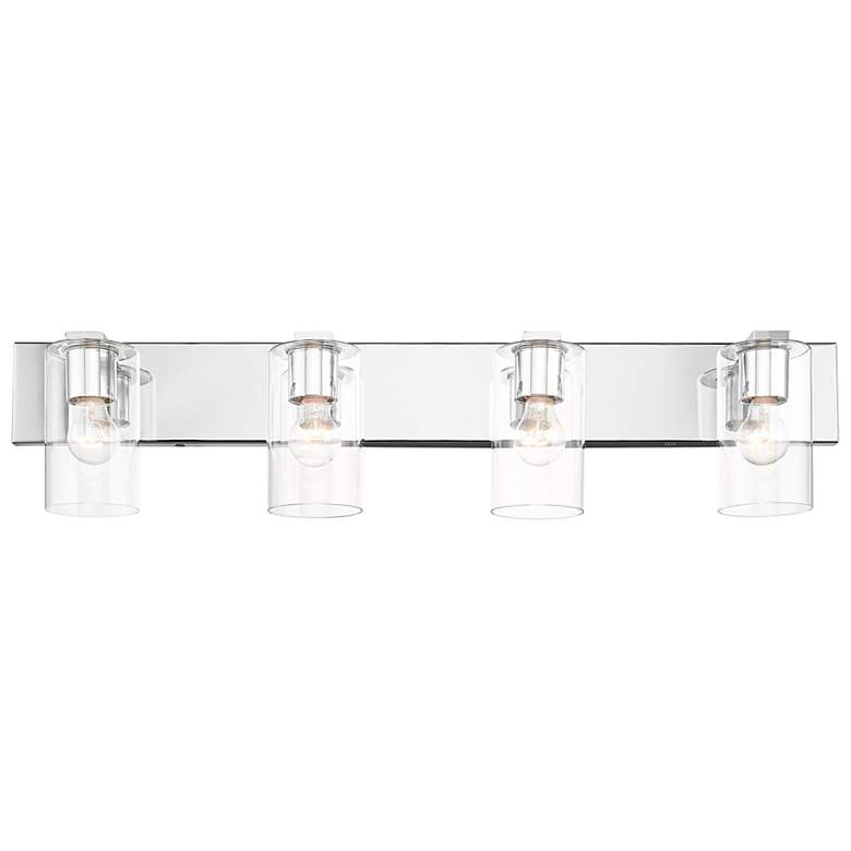 Image 7 Zurich 35 1/2"W Polished Chrome 4-Light Vanity Bath Light more views