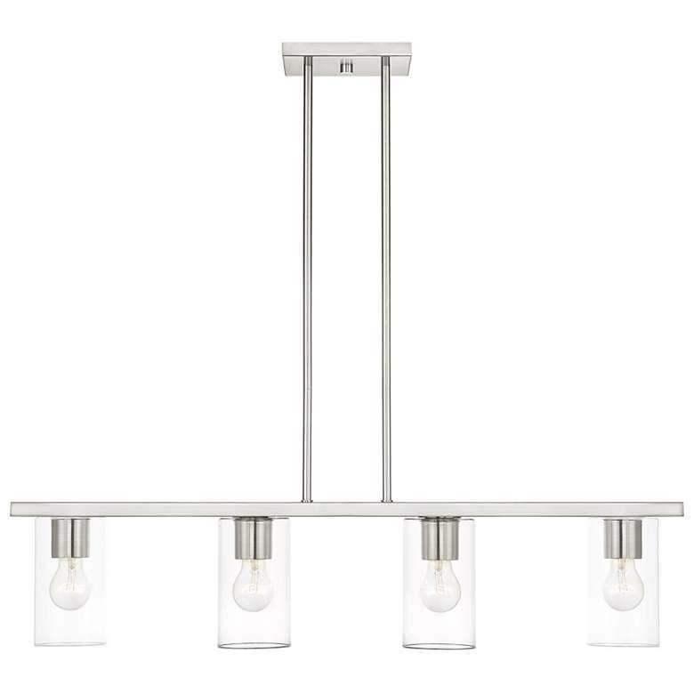 Image 1 Zurich 4 Light Brushed Nickel Chandelier