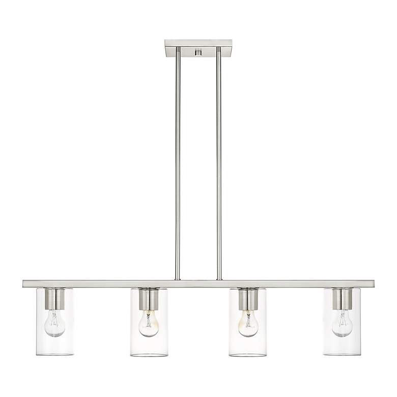 Image 3 Zurich 4 Light Brushed Nickel Chandelier more views