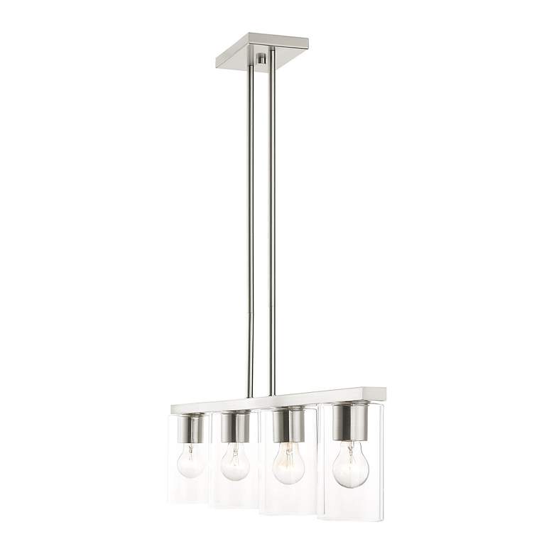 Image 6 Zurich 4 Light Brushed Nickel Chandelier more views