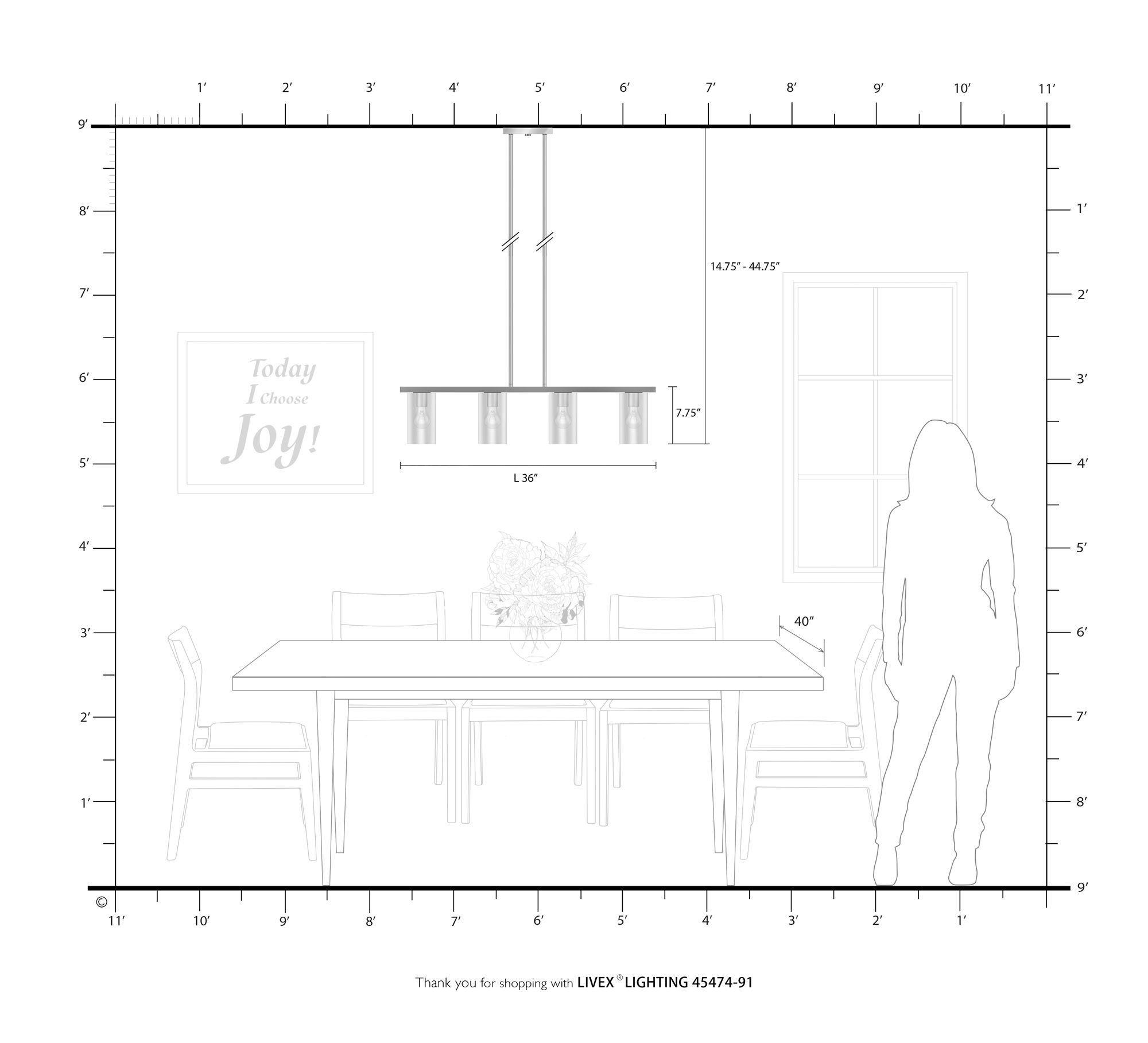 Zurich 4 Light Brushed Nickel Chandelier