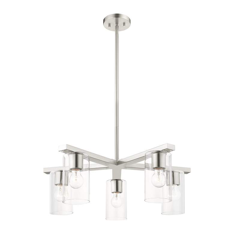 Image 6 Zurich 5 Light Brushed Nickel Chandelier more views