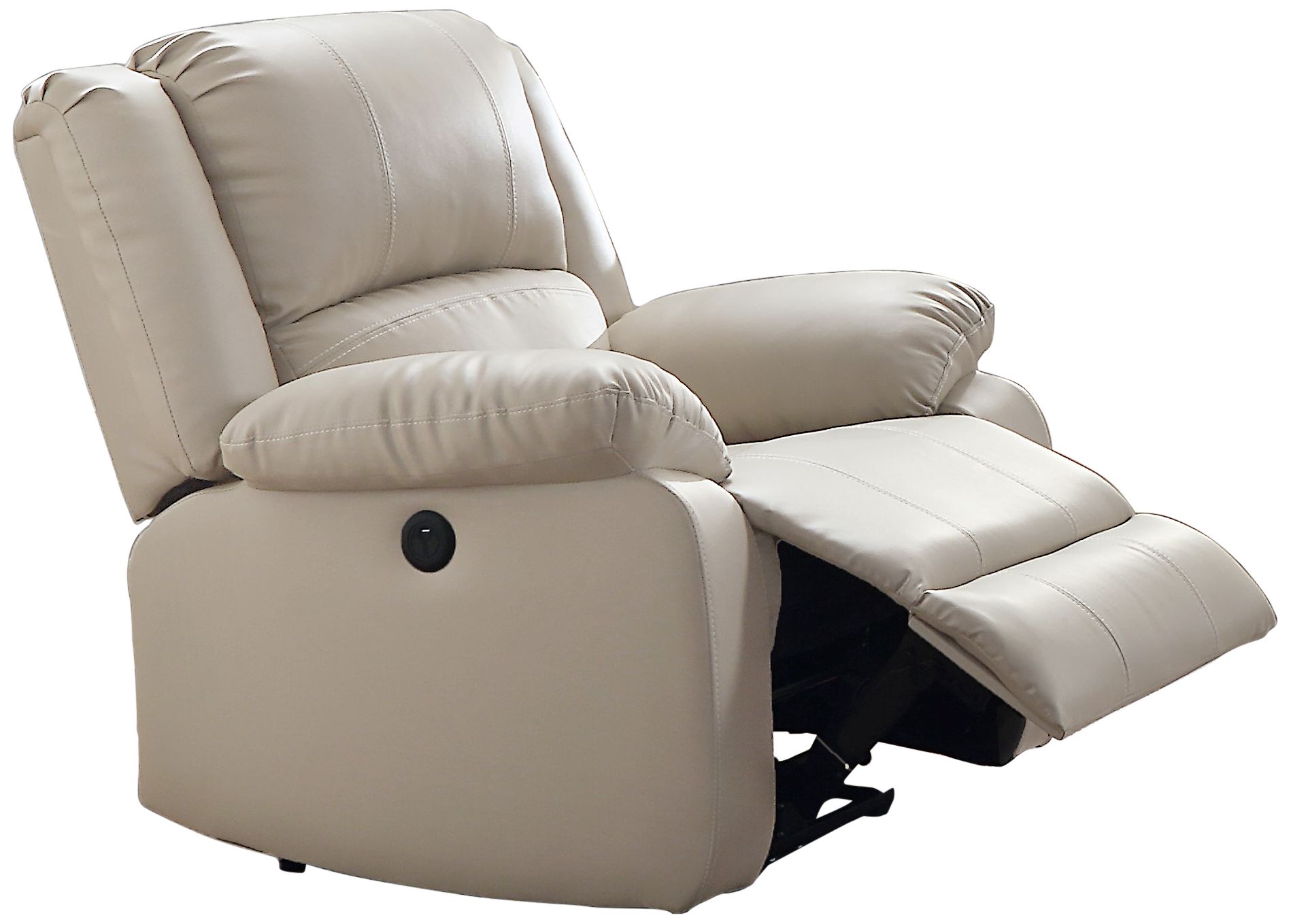 beige power recliner