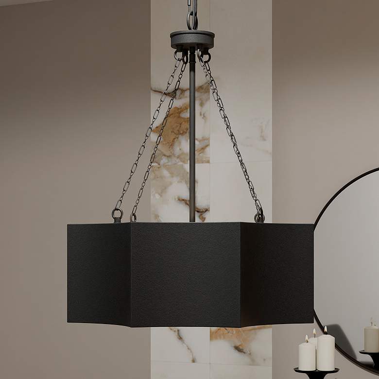 Image 1 Zyler 4-Light Matte Black Pendant Light