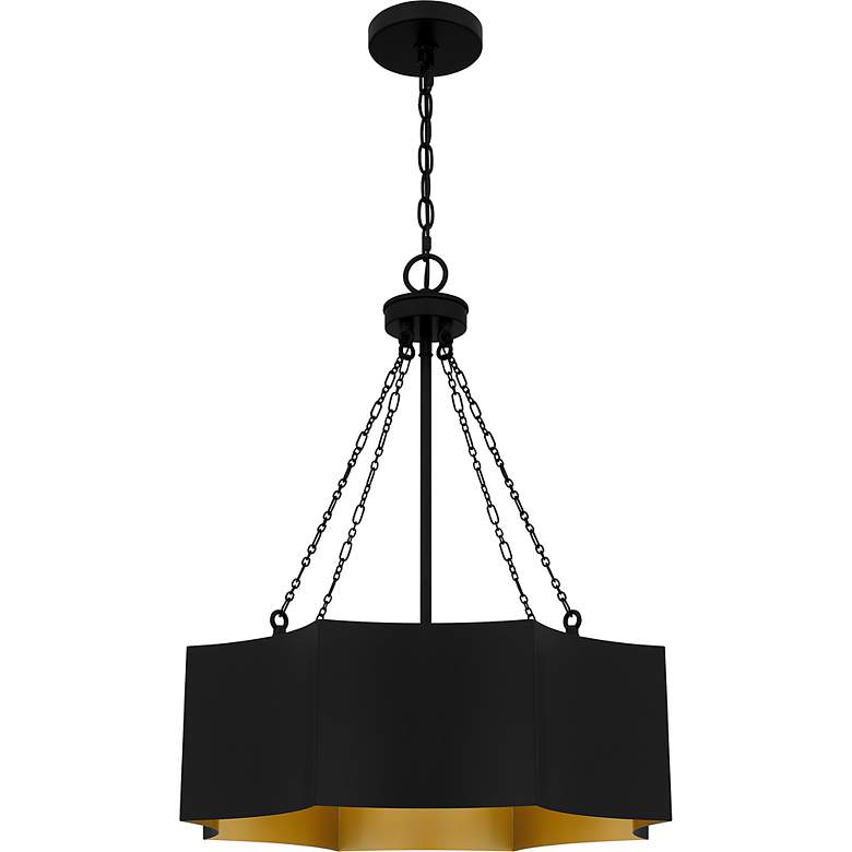 Image 3 Zyler 4-Light Matte Black Pendant Light more views
