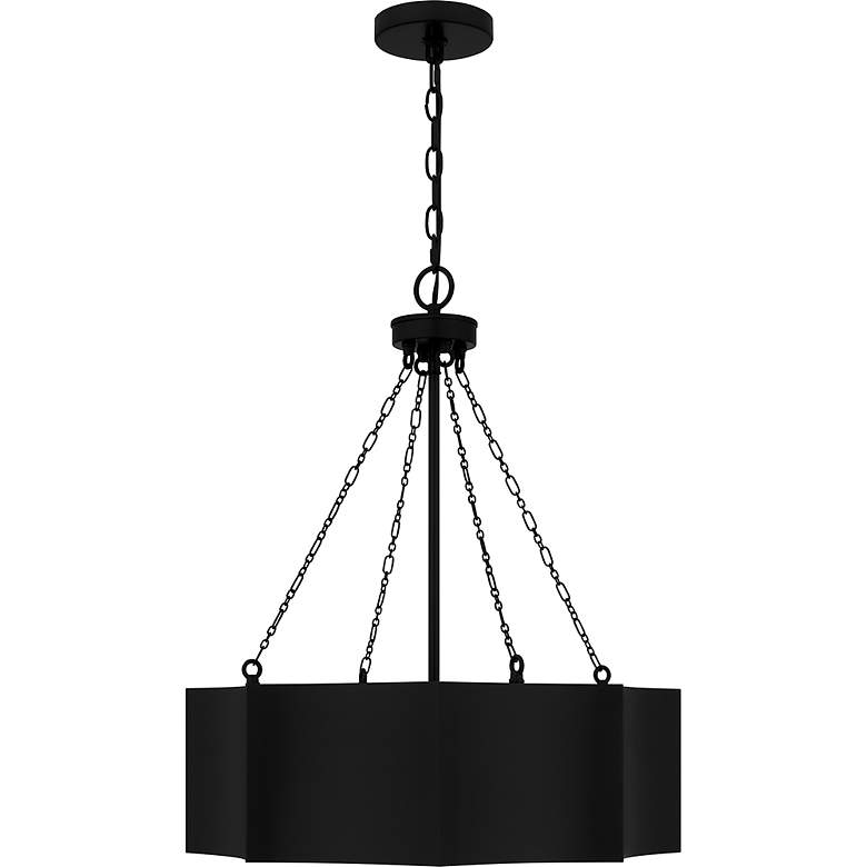 Image 4 Zyler 4-Light Matte Black Pendant Light more views