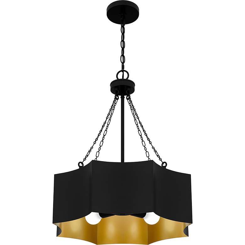 Image 5 Zyler 4-Light Matte Black Pendant Light more views