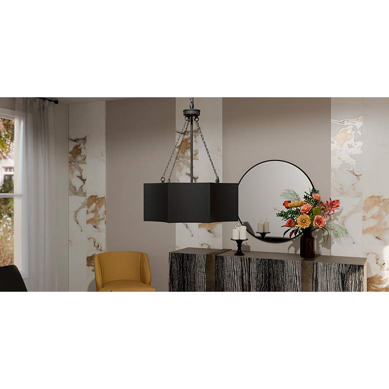 Image 7 Zyler 4-Light Matte Black Pendant Light more views