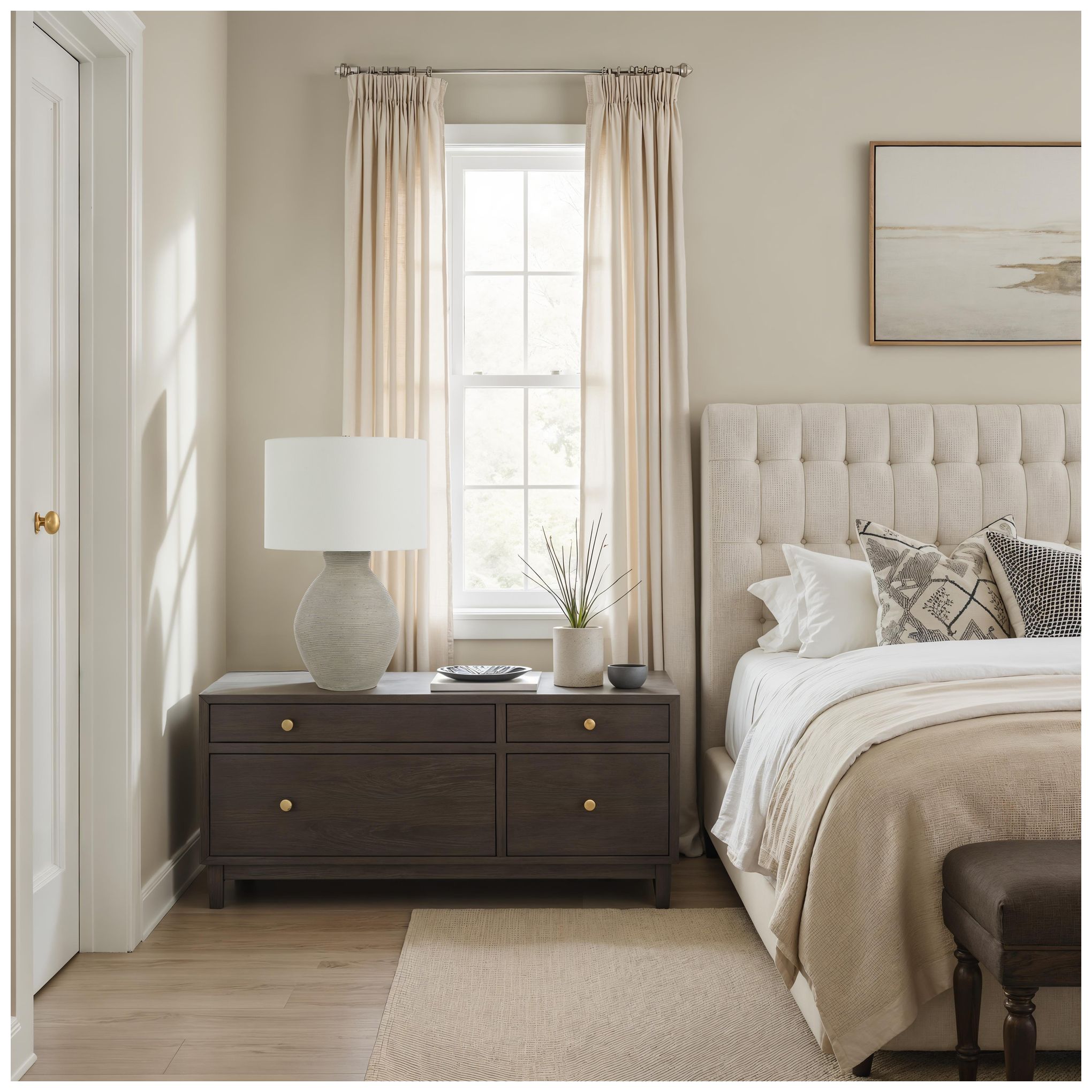 Image 2 Zyra 30" Tall Matte Dark Bronze Iron Table Lamp with Tapered Linen Shade more views