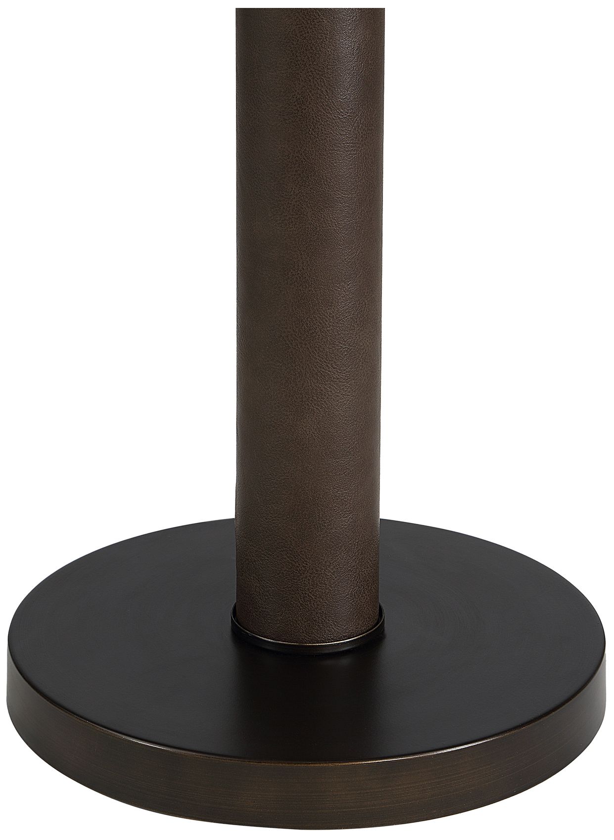 Image 4 Zyra 67" Tall Matte Dark Bronze Floor Lamp with Tapered Linen Shade more views