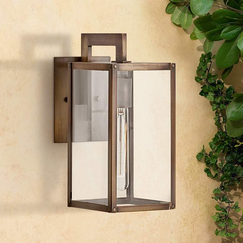 Hinkley Max 13 1/4&quot;H Burnished Bronze Outdoor Wall Light