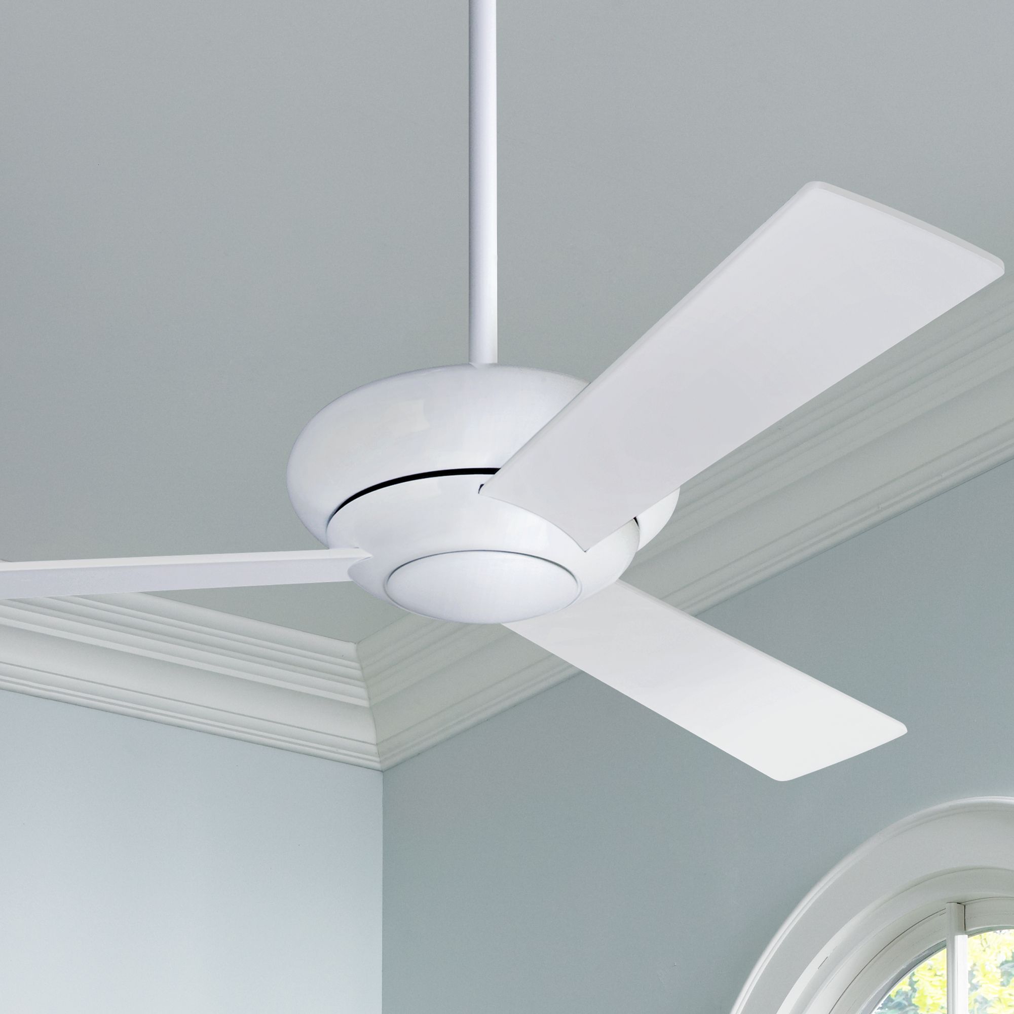 42" Modern Fan Altus Gloss White Modern Ceiling Fan 02387 Lamps Plus