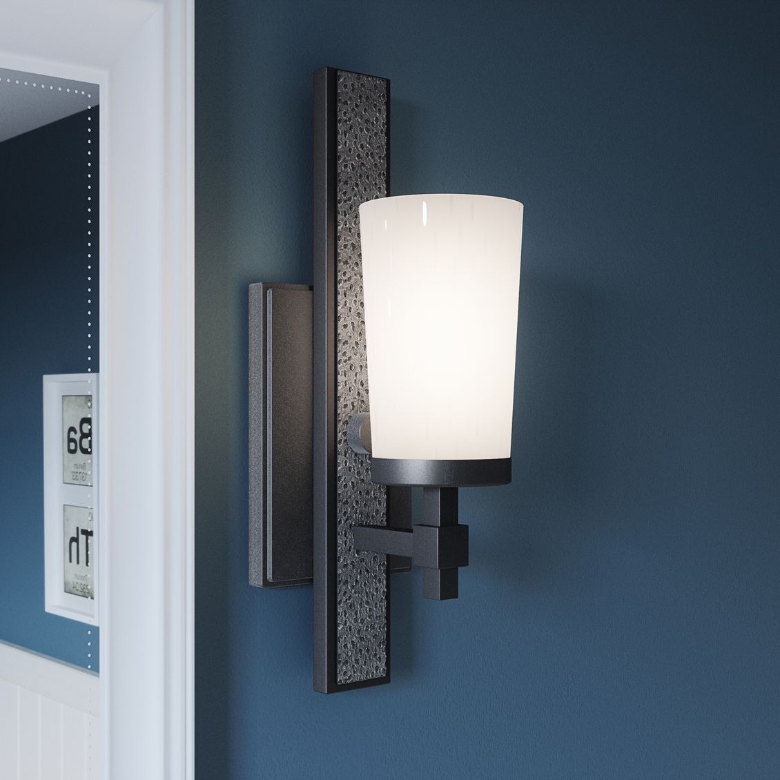Quoizel Dalton 14 12" High Earth Black Wall Sconce