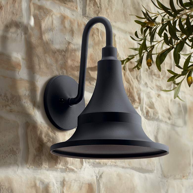 Kichler Hampshire 19 3/4&quot; High Black Outdoor Wall Light
