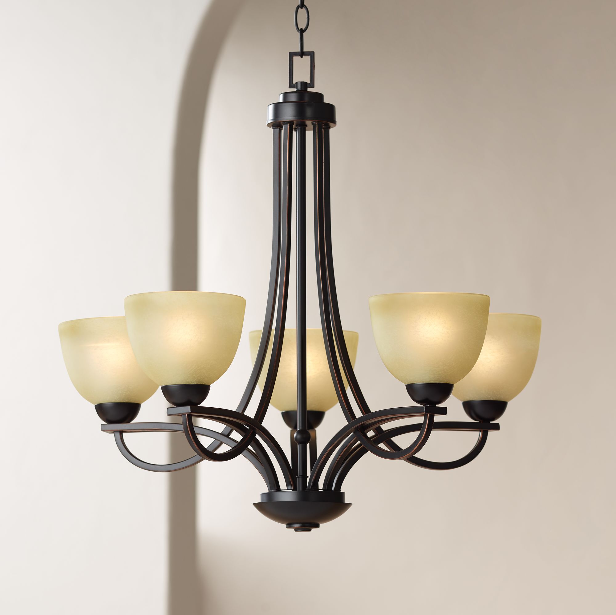 modern craftsman chandelier