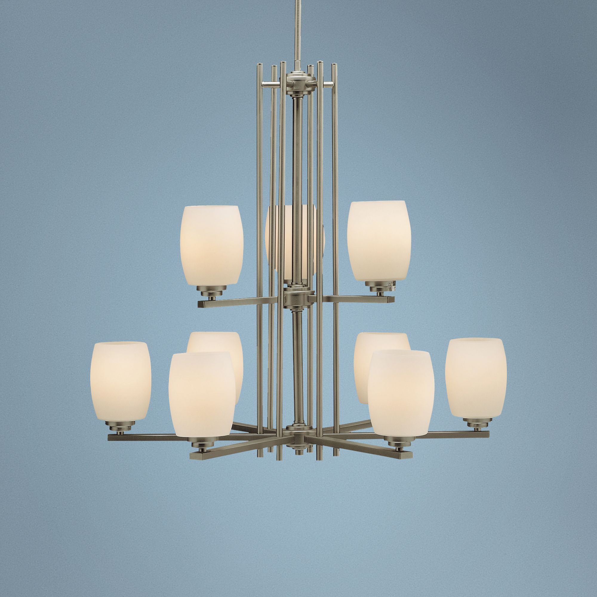 Sabina Brushed Nickel 30" Wide 9-Light Chandelier by Kichler