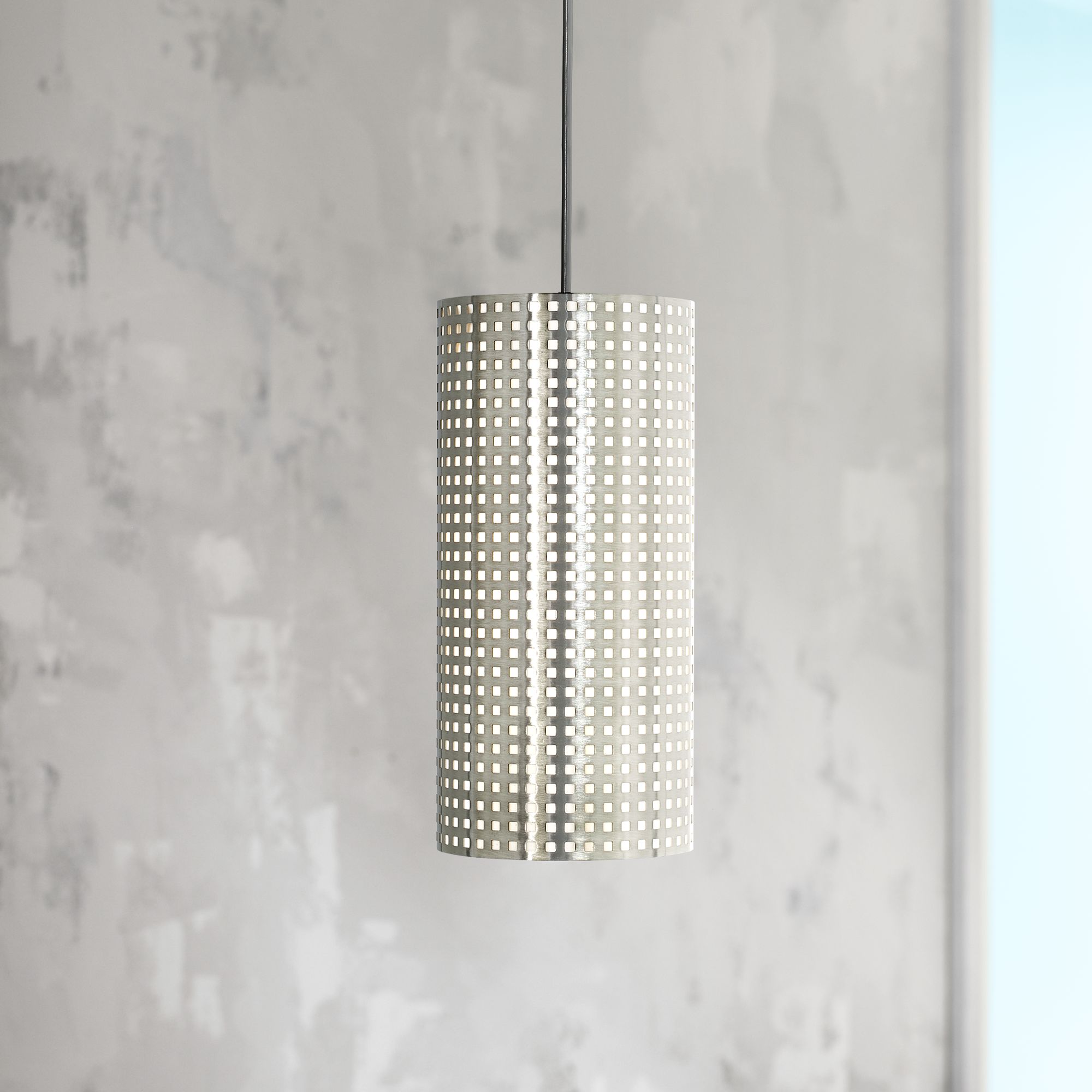George Kovacs Grid Collection 6" Wide Perforated Mini Pendant