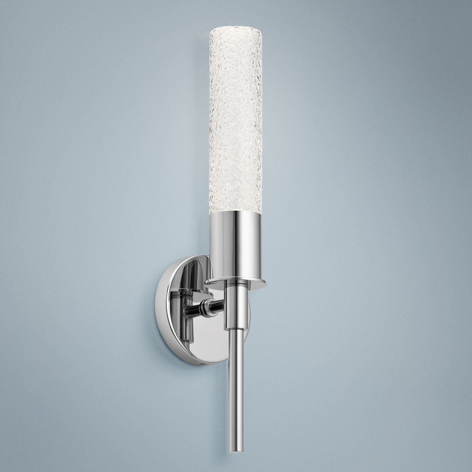 Elan Glacial Glow 17 1/2" High Chrome LED Wall Sconce