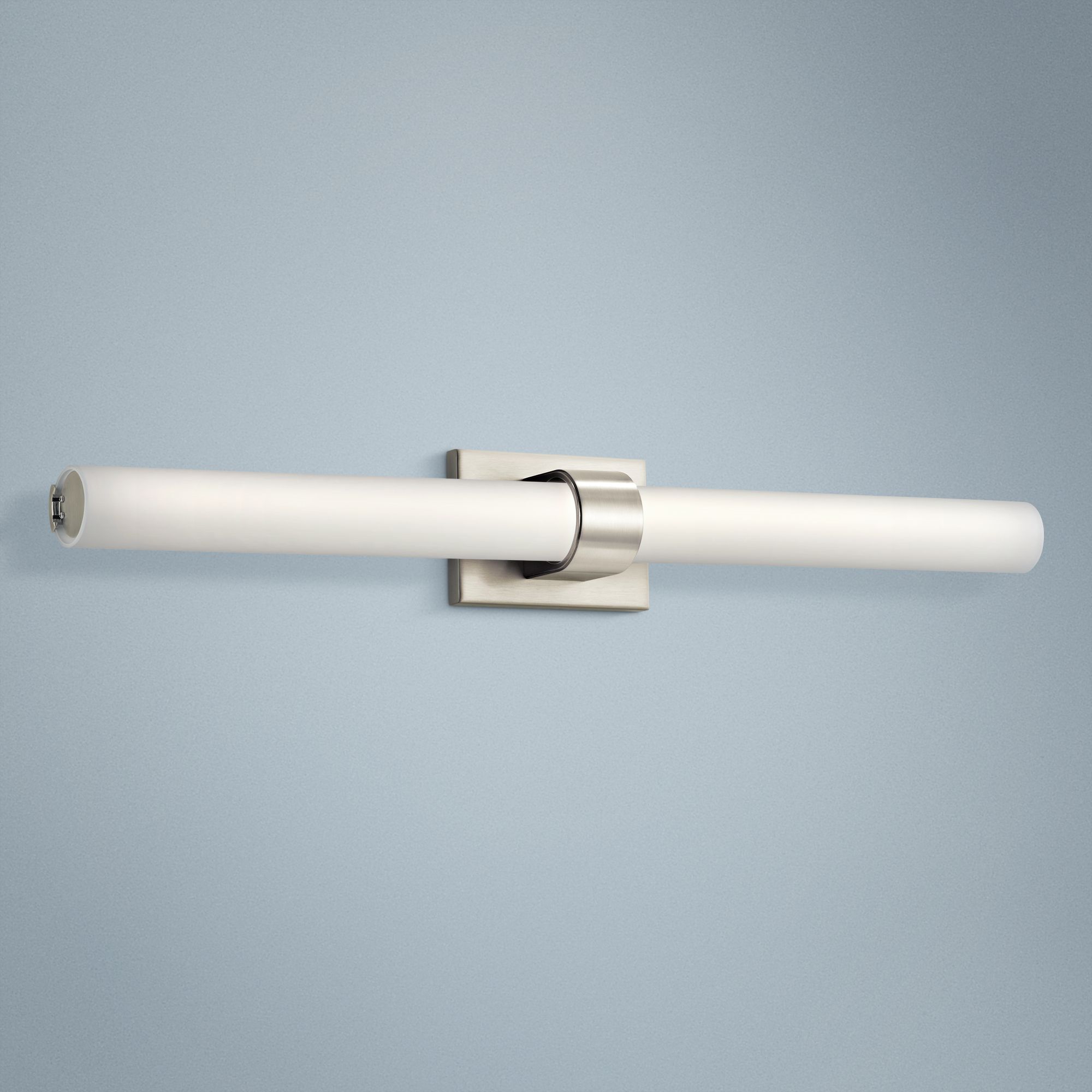 Elan Izza 34" Wide Brushed Nickel LED Bath Light