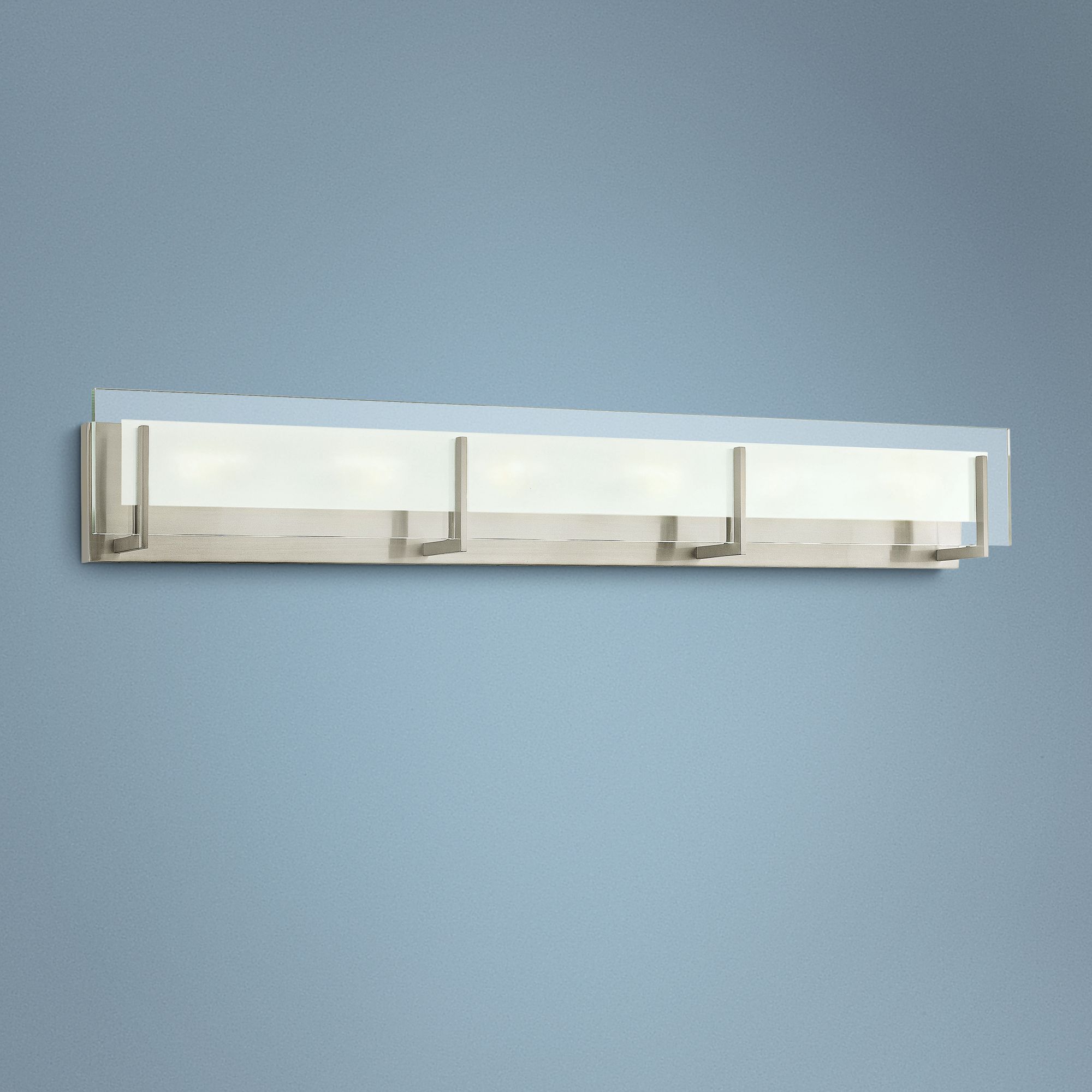 Hinkley Latitude 37 1/2" Wide Brushed Nickel LED Bath Light