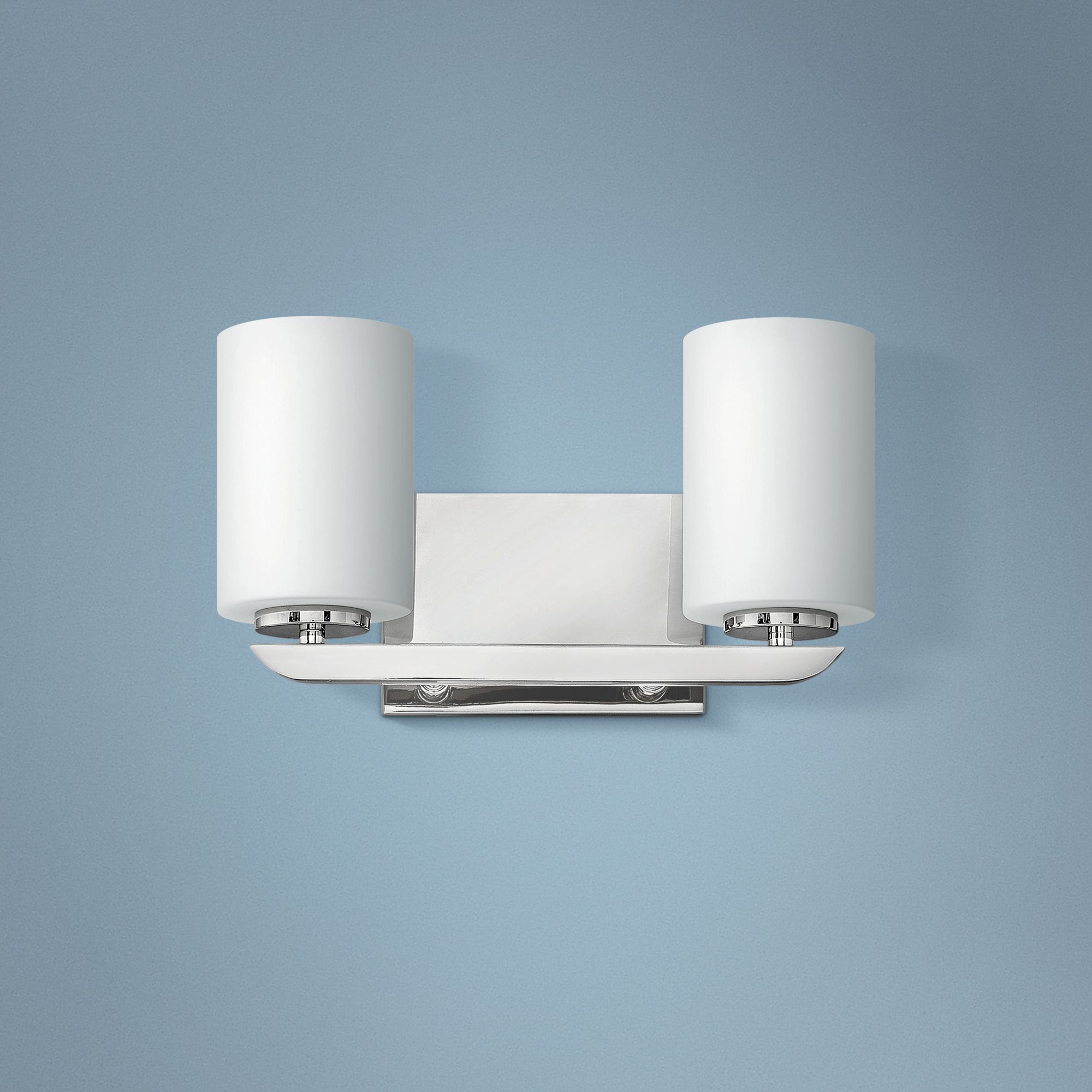 Hinkley Kyra 7 3/4" High Polished Nickel 2-Light Wall Sconce