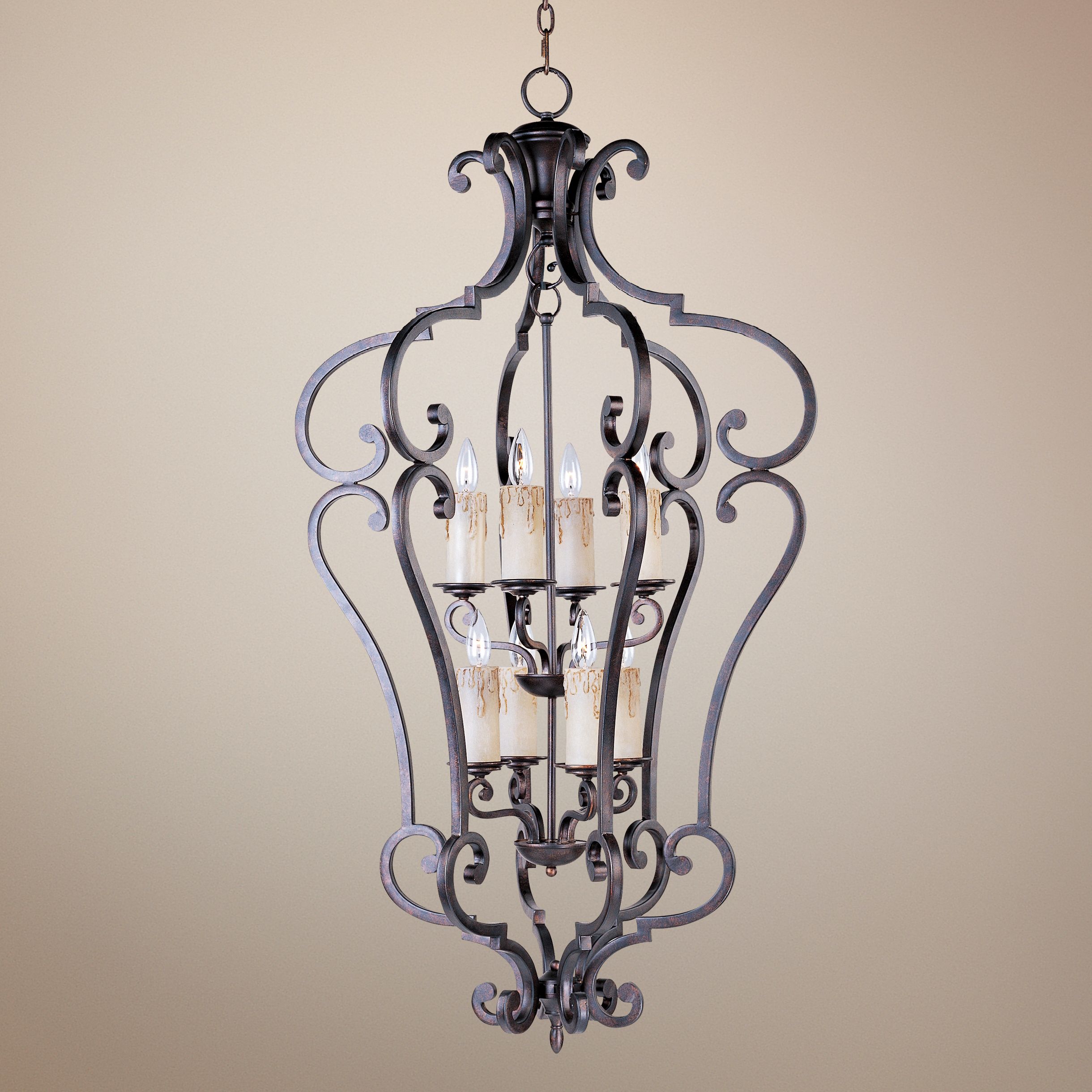 Richmond Colonial 26 12" Wide 8-Light Pendant Chandelier