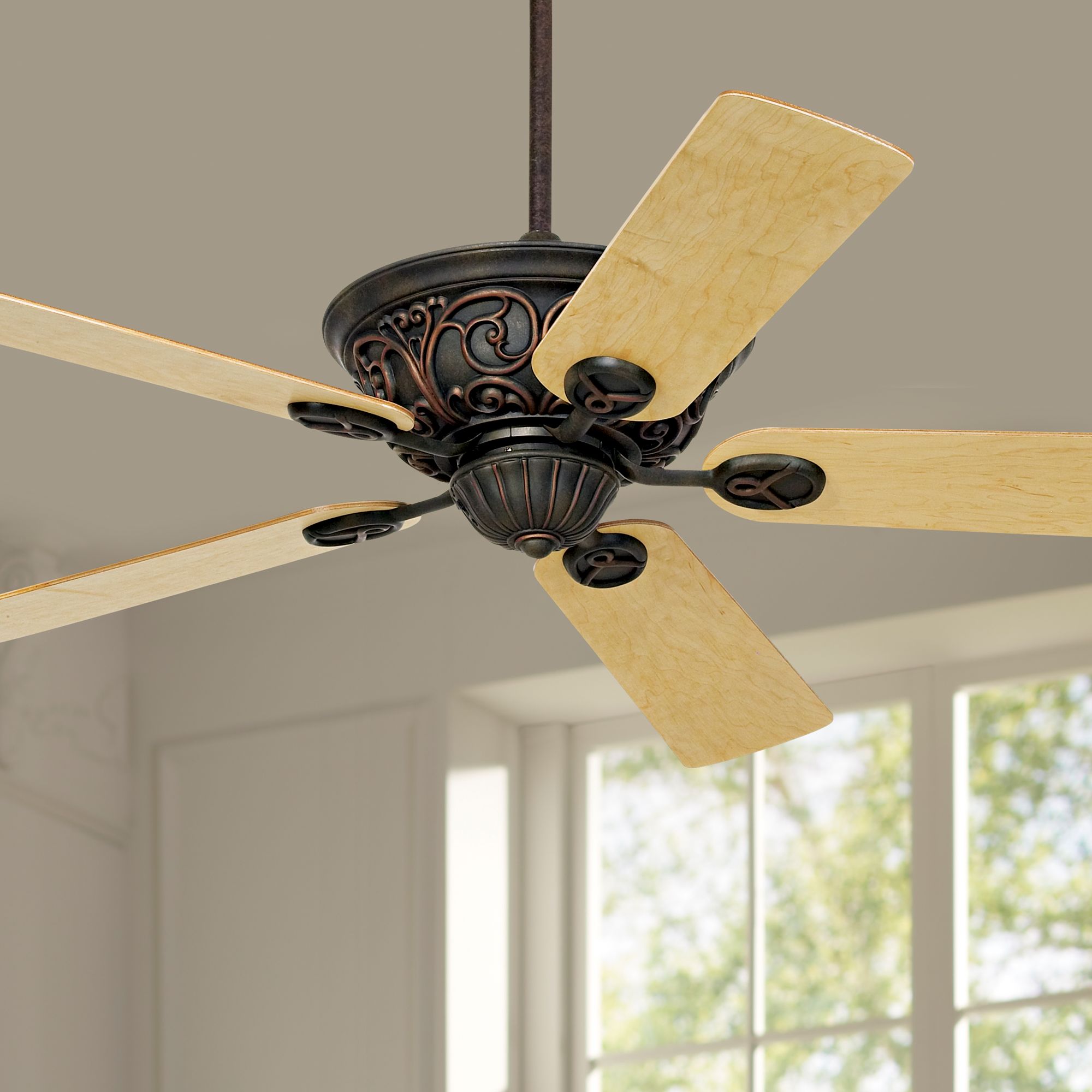 52" Casa Contessa Dark Copper Bronze Ceiling Fan