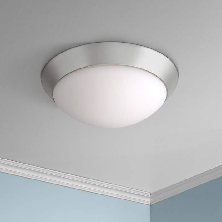 Davis 11 Wide Brushed Nickel Ceiling Light Fixture 12018 Lamps Plus - Davis 13 Wide Brushed Nickel Ceiling Light Fixture