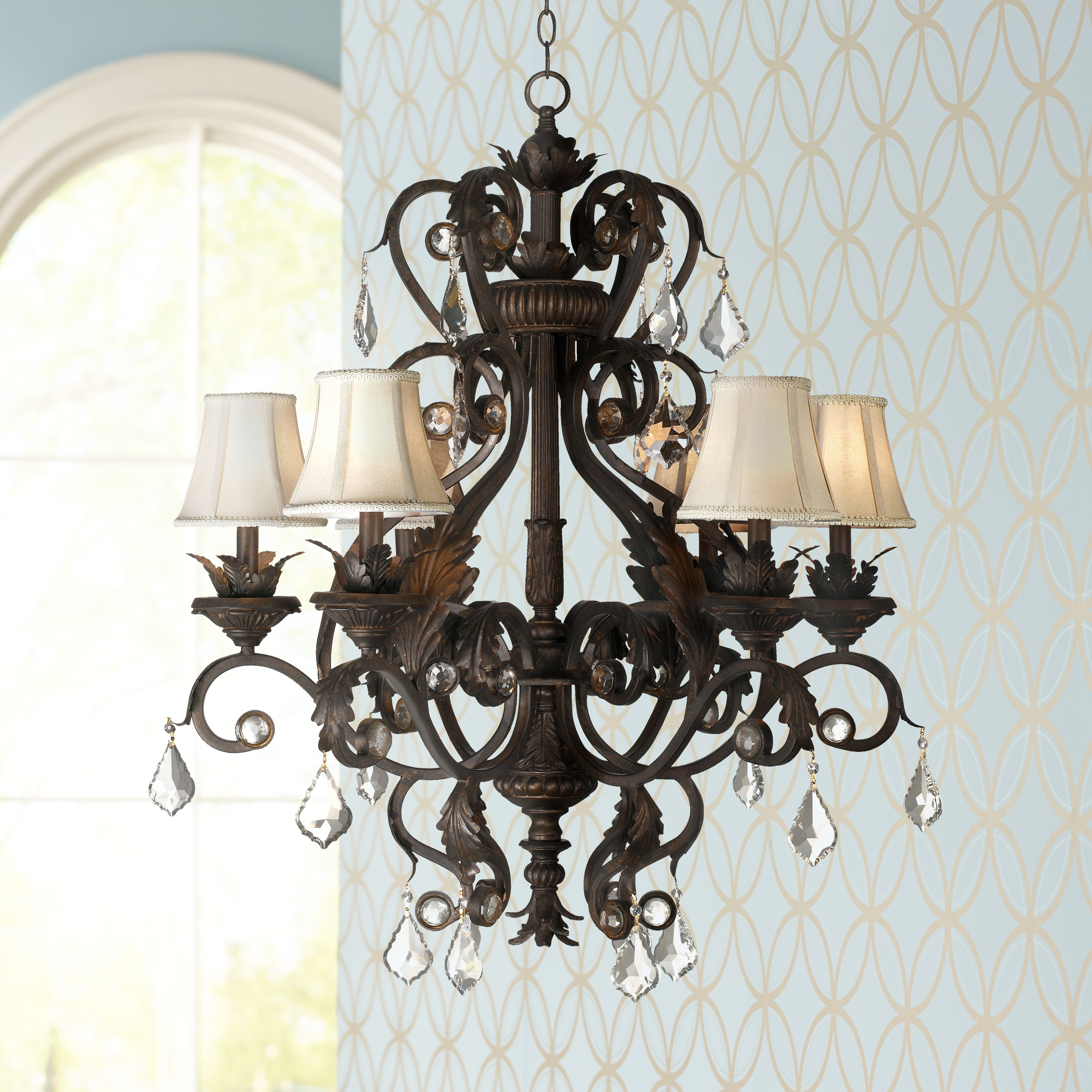 Kathy Ireland Ramas de Luces Bronze 30" Wide Chandelier