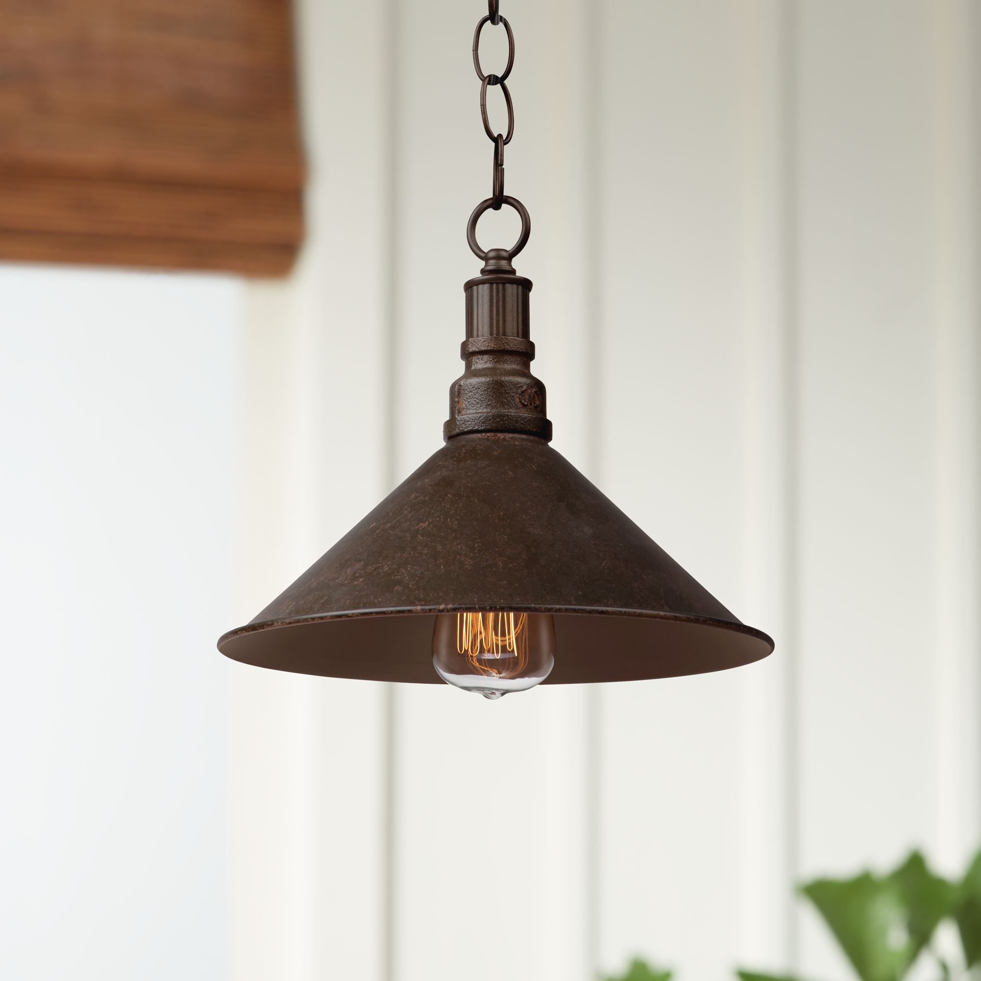 Artcraft Revival 11" Wide Rust Metal Rustic Mini Pendant