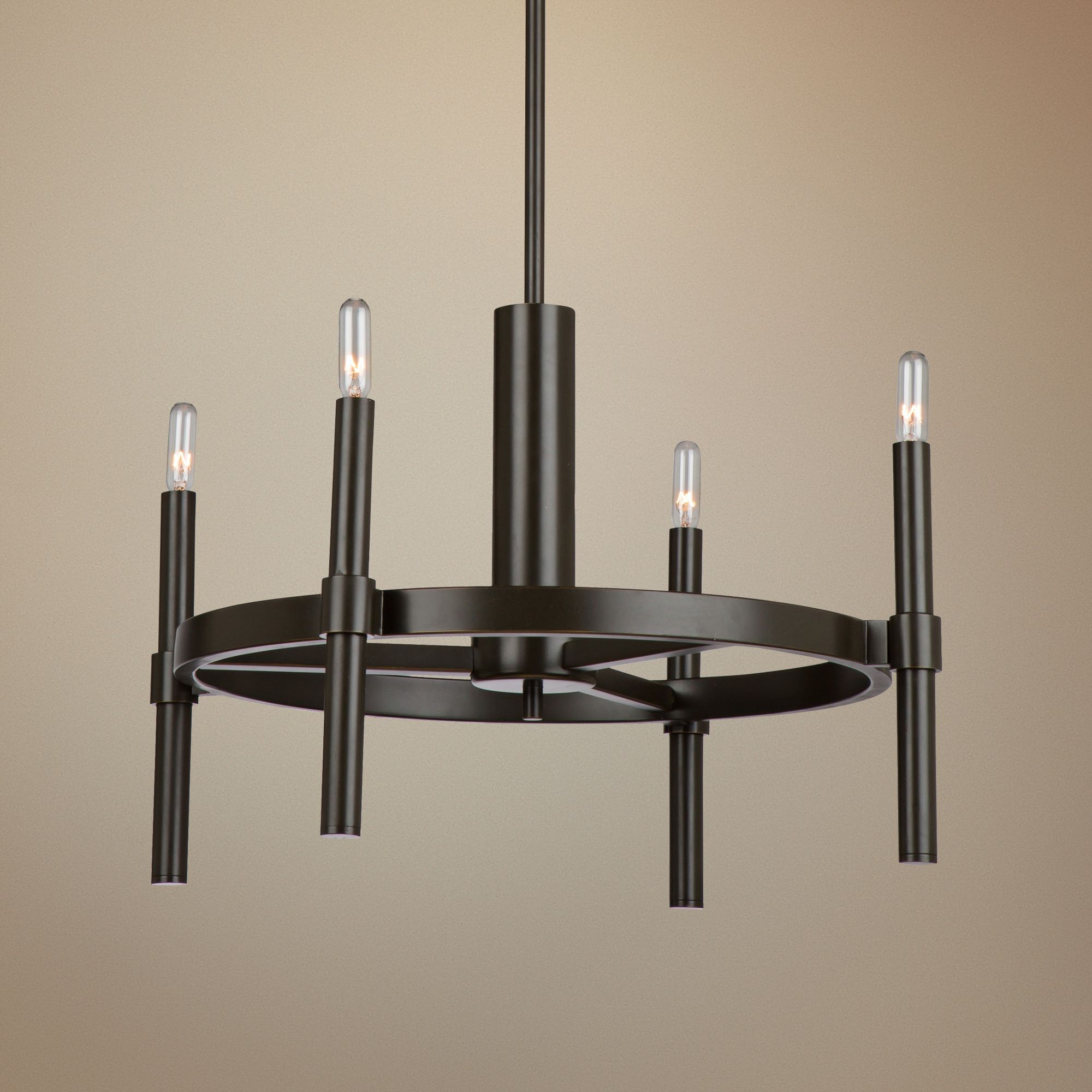 Artcraft Encore 20" Wide Oil Rubbed Bronze 4-Light Chandelier