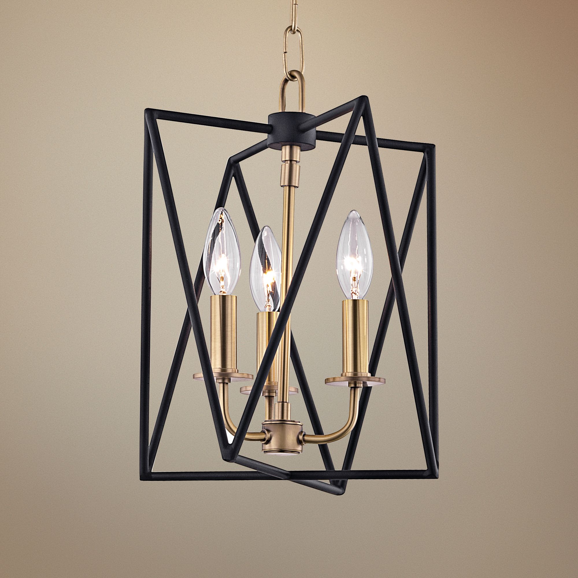 Hudson Valley Laszlo 10 1/4" Wide Aged Brass Mini Pendant