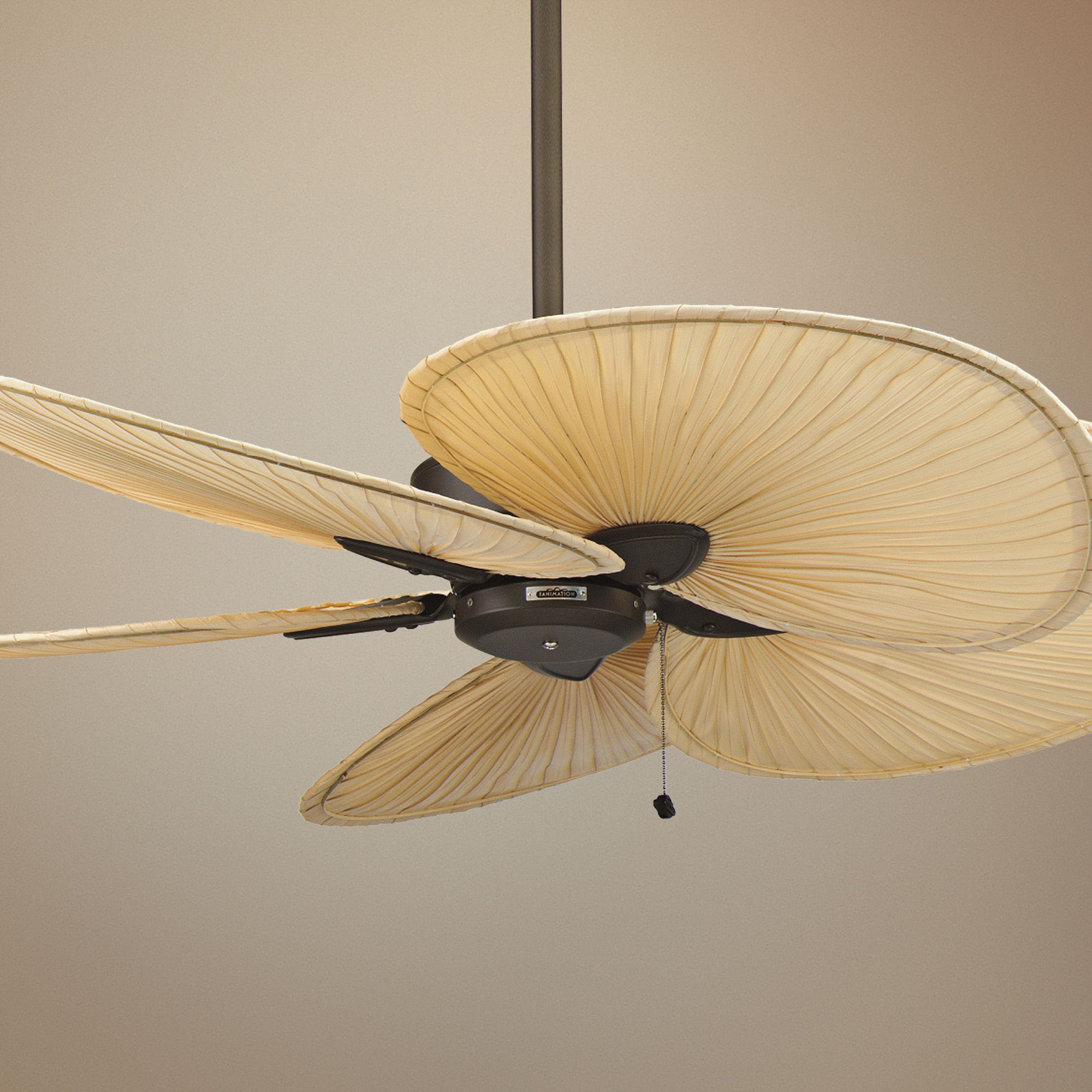 52" Fanimation Windpointe Bronze and Palm Ceiling Fan ...