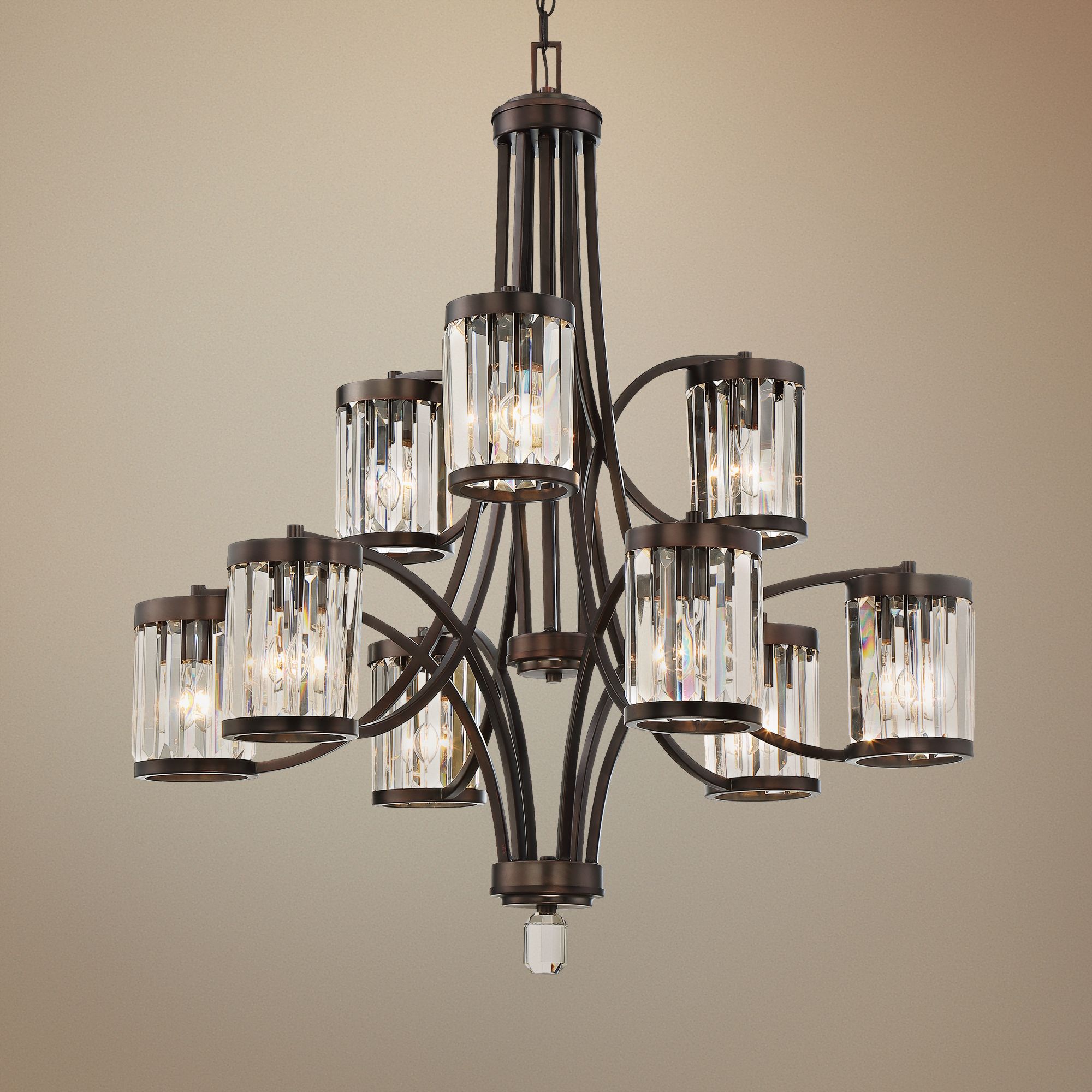 Savoy House Nora 32 1/2" Wide Burnished Bronze Chandelier